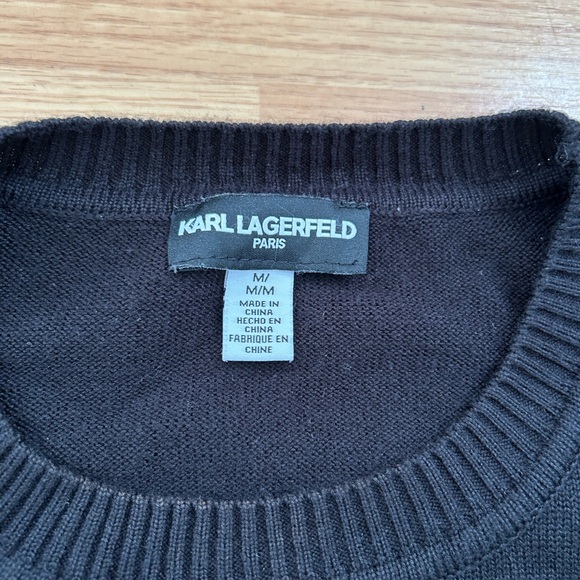 Karl Lagerfeld Black Sweater with Iconic Bottle Design - Picture 6 of 7